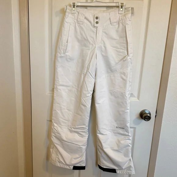Columbia Youth White Snow Pants Size 14/16 - Picture 1 of 6